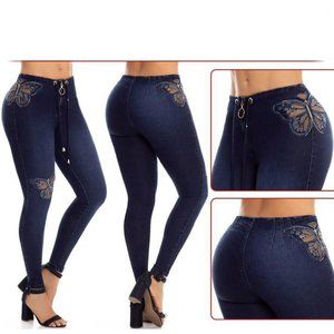 WOW JEANS Colombianos Colombian PUSH UP Jeans Levanta Cola Ref 804268 Size 1-2
